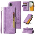 For Samsung Galaxy A15 BETOPNICE Dual-side Buckle Leather Phone Case(Purple)