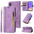 For Samsung Galaxy A05 BETOPNICE Dual-side Buckle Leather Phone Case(Purple)