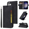 For Samsung Galaxy S24 BETOPNICE Dual-side Buckle Leather Phone Case(Black)