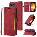 For Samsung Galaxy S24 Ultra BETOPNICE Dual-side Buckle Leather Phone Case(Red)