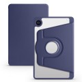 For Samsung Galaxy Tab A9+ Acrylic 360 Degree Rotation Smart Tablet Leather Case(Dark Blue)