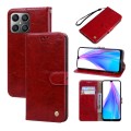 For Honor X8a Oil Wax Texture Leather Phone Case(Red)