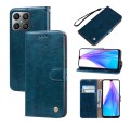 For Honor X8a Oil Wax Texture Leather Phone Case(Blue)