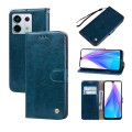 For Xiaomi Redmi Note 13 4G Oil Wax Texture Leather Phone Case(Blue)