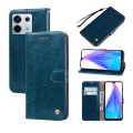 For Xiaomi Redmi Note 13  5G Oil Wax Texture Leather Phone Case(Blue)