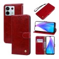 For Xiaomi Redmi Note 13 Pro 4G Oil Wax Texture Leather Phone Case(Red)