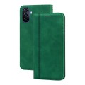 For Huawei nova Y70 / Y70 Plus Frosted Business Magnetic Horizontal Flip PU Phone Case(Green)