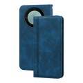 For Honor X9b Frosted Business Magnetic Horizontal Flip PU Phone Case(Blue)