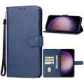 For Samsung Galaxy S23 FE 5G Leather Phone Case(Blue)