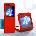 For Samsung Galaxy Z Flip6 Silicone Skin Feel Folding Phone Case(Red)