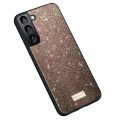 For Samsung Galaxy S23+ 5G SULADA Glittery TPU + Handmade Leather Phone Case(Colorful)
