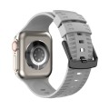 Tire Texture Silicone Watch Band For Apple Watch Ultra 49mm(Fog Grey)