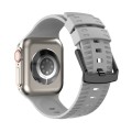 Tire Texture Silicone Watch Band For Apple Watch 8 41mm(Fog Grey)