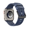 Tire Texture Silicone Watch Band For Apple Watch 8 41mm(Midnight Blue)