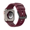 Tire Texture Silicone Watch Band For Apple Watch 8 45mm(Wine Red)