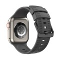 Tire Texture Silicone Watch Band For Apple Watch SE 44mm(Midnight)