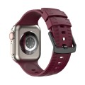 Tire Texture Silicone Watch Band For Apple Watch 3 38mm(Wine Red)