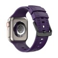 Tire Texture Silicone Watch Band For Apple Watch 9 45mm(Fruit Purple)