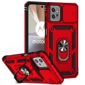 For Motorola Moto G32 Sliding Camshield Holder Phone Case(Red)