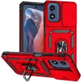 For Motorola Moto G Play 5G 2024 Sliding Camshield Holder Phone Case(Red)