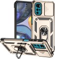 For Motorola Moto G22 5G / Moto G Play 2024 Sliding Camshield Holder Phone Case(Gold)
