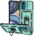 For Motorola Moto G22 5G / Moto G Play 2024 Sliding Camshield Holder Phone Case(Dark Green)