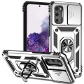 For Samsung Galaxy S20 Sliding Camshield Holder Phone Case(Silver)