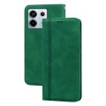 For Xiaomi Redmi Note 13 4G Frosted Business Magnetic Horizontal Flip PU Phone Case(Green)