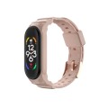 For Xiaomi Mi Band 7 / 6 / 5 Integrated TPU Watch Band(Pink)
