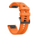 For Garmin Fenix 7S Pro 42mm Silicone Replacement Watch Band(Orange)