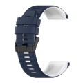 For Garmin Instinct 2 Solar Sports Mixing Color Silicone Watch Band(Blue+White)