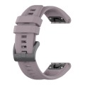 For Garmin Instinct 2 Solar Solid Color Silicone Watch Band(Roland Purple)