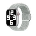 For Apple Watch 8 41mm Nylon Loop Magnetic Buckle Watch Band(Light Grey)