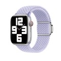 For Apple Watch 7 41mm Nylon Loop Magnetic Buckle Watch Band(Fog Purple)