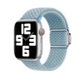 For Apple Watch SE 44mm Nylon Loop Magnetic Buckle Watch Band(Rock Blue)