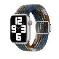 For Apple Watch 4 44mm Nylon Loop Magnetic Buckle Watch Band(Cowboy Rainbow)