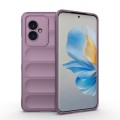 For Honor 100 5G Magic Shield TPU + Flannel Phone Case(Purple)