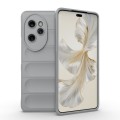 For Honor 100 Pro 5G Magic Shield TPU + Flannel Phone Case(Grey)