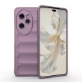 For Honor 100 Pro 5G Magic Shield TPU + Flannel Phone Case(Purple)