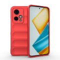 For Honor 90 GT 5G Magic Shield TPU + Flannel Phone Case(Red)