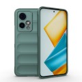 For Honor 90 GT 5G Magic Shield TPU + Flannel Phone Case(Dark Green)