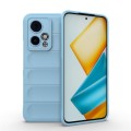 For Honor 90 GT 5G Magic Shield TPU + Flannel Phone Case(Light Blue)