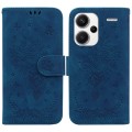 For Xiaomi Redmi Note 13 Pro+ 5G Butterfly Rose Embossed Leather Phone Case(Blue)