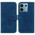 For Xiaomi Redmi Note 13 Pro 5G Butterfly Rose Embossed Leather Phone Case(Blue)