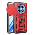 For OnePlus 12R 5G / Ace 3 5G Sliding Camera Cover Design TPU Hybrid PC Phone Case(Red)