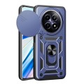 For Realme 12 5G Global Sliding Camera Cover Design TPU Hybrid PC Phone Case(Blue)