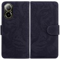 For Realme C67 4G Global Tiger Embossing Pattern Flip Leather Phone Case(Black)