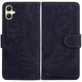 For Samsung Galaxy A05 Tiger Embossing Pattern Flip Leather Phone Case(Black)