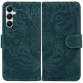 For Samsung Galaxy A05s Tiger Embossing Pattern Flip Leather Phone Case(Green)