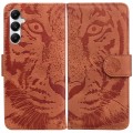 For Samsung Galaxy A05s Tiger Embossing Pattern Flip Leather Phone Case(Brown)